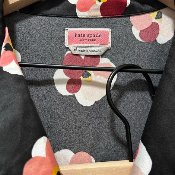 Kate Spade Floral Satin Pajamas - Picture 2 of 6